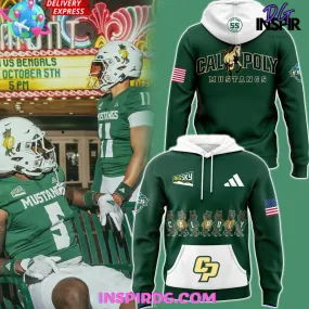 -Cal Poly Mustangs Big Sky 2024 Green Hoodie