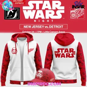 -Detroit Red Wings x Star Wars Night 2024 Zip Hoodie