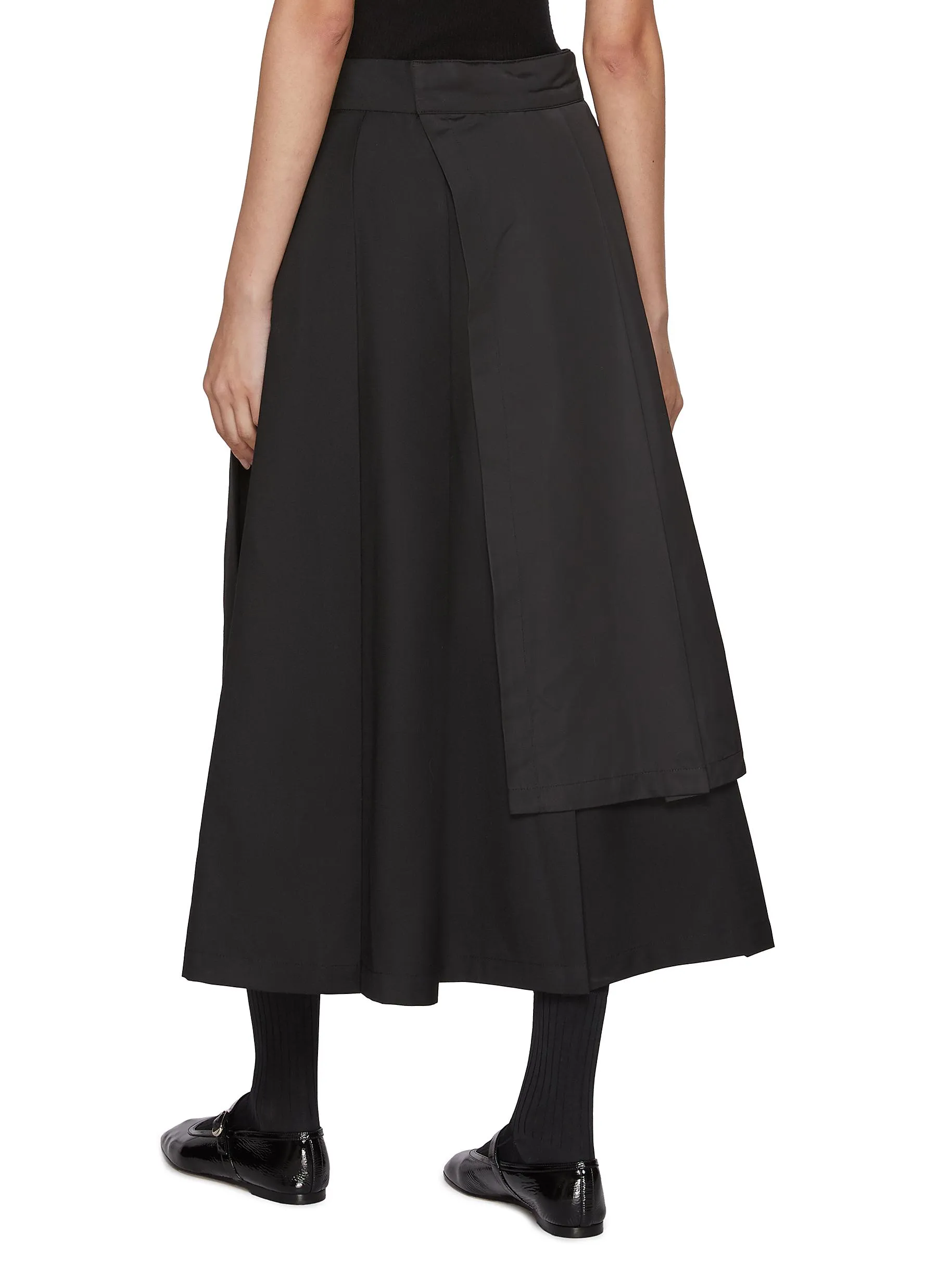 -----------EUNOIA ---- ------------ ----Pleat Wrap Skirt --