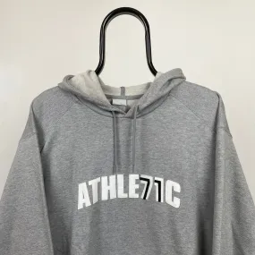 00s Nike Athletic Hoodie Grey Large