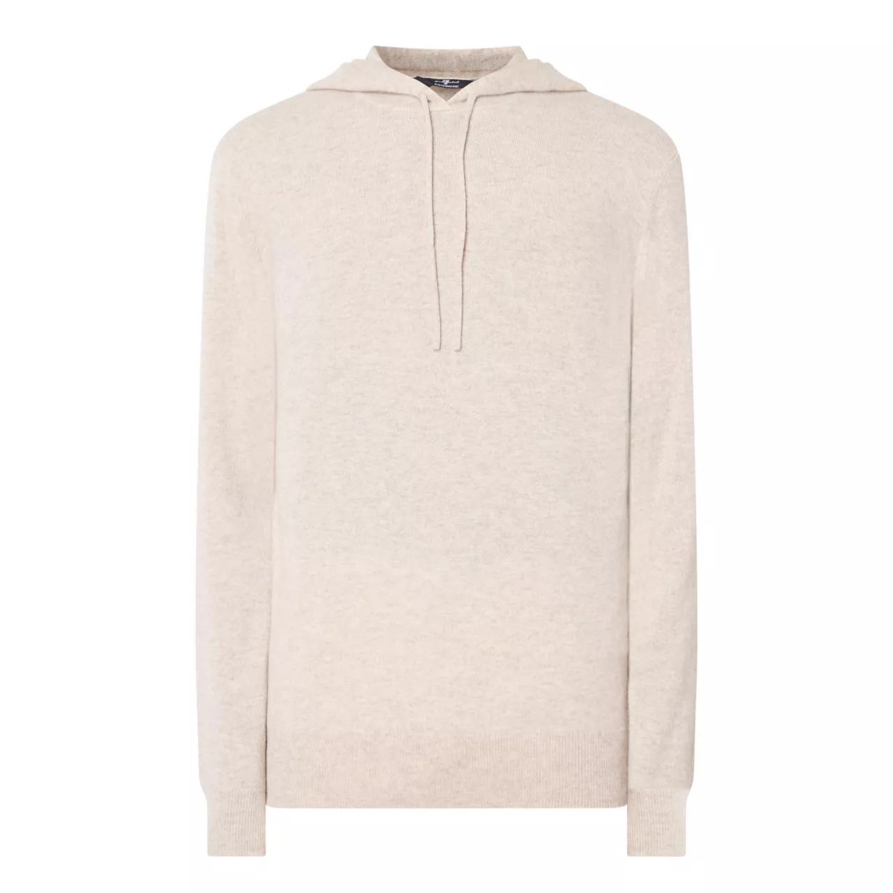 7 FOR ALL MANKIND Cashmere Drawstring Hoodie - Beige