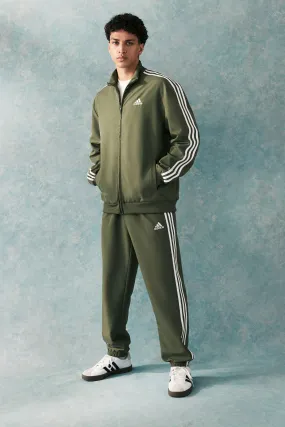 adidas Green 3 Stripes Woven Tracksuit