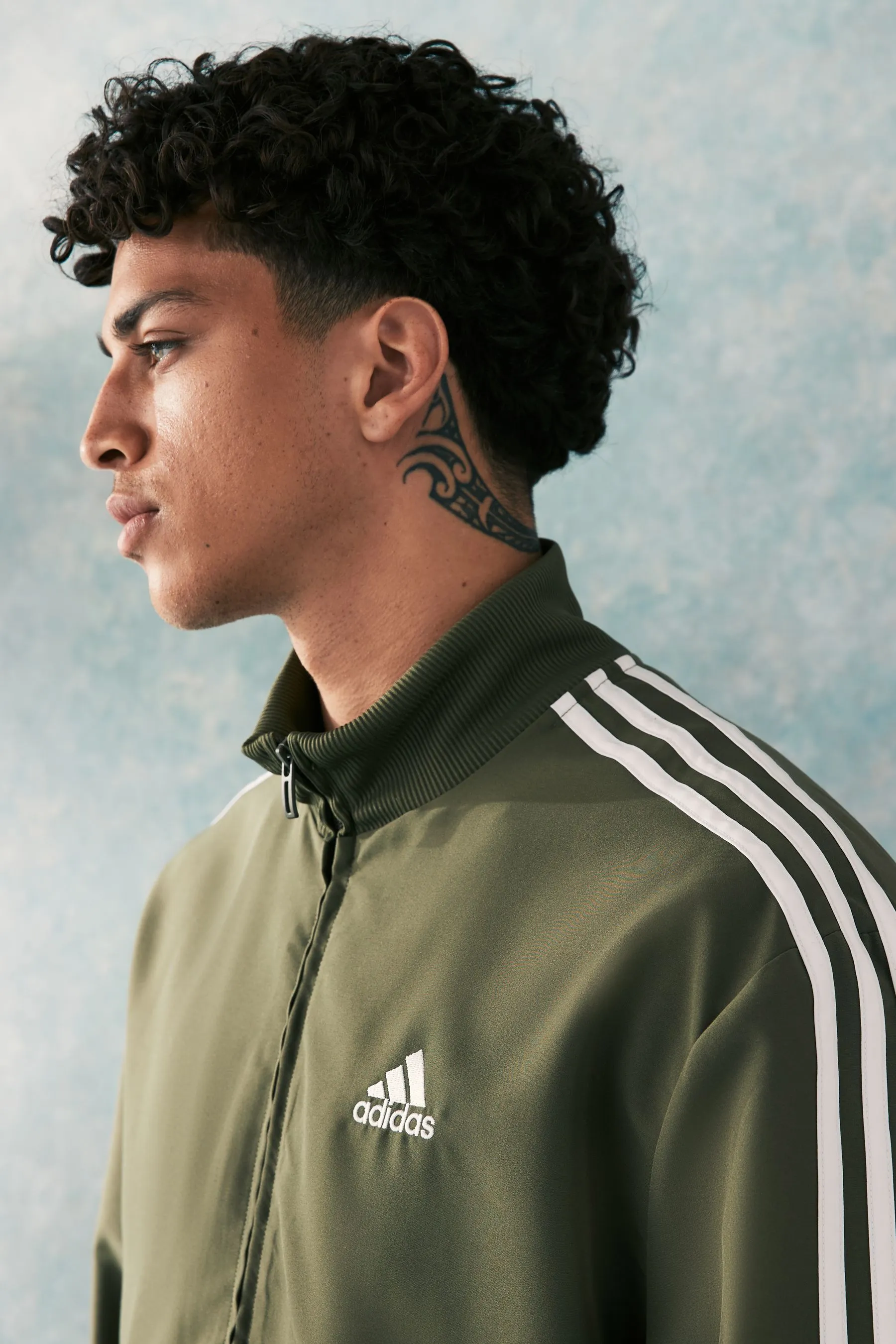 adidas Green 3 Stripes Woven Tracksuit