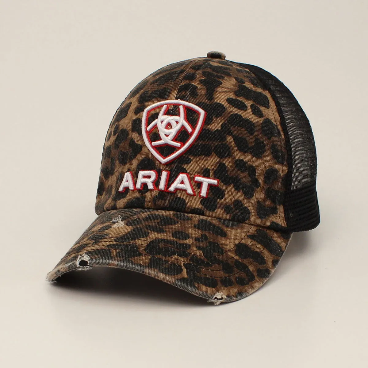 Ariat Cheetah Shield Ponytail Hat