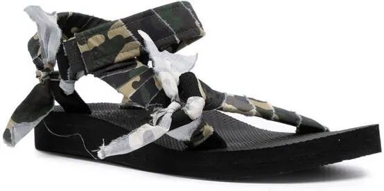 Arizona Love Trekky camouflage-print sandals Green