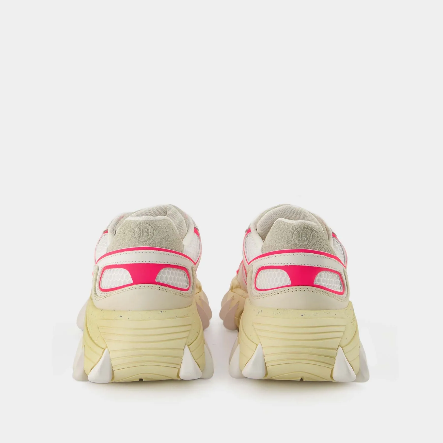 Balmain  B-East Sneakers - Balmain - White/Bright Pink - Leather