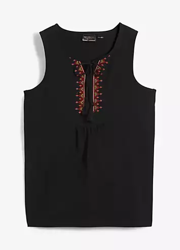 bonprix Embroidered Cotton Tunic | Grattan