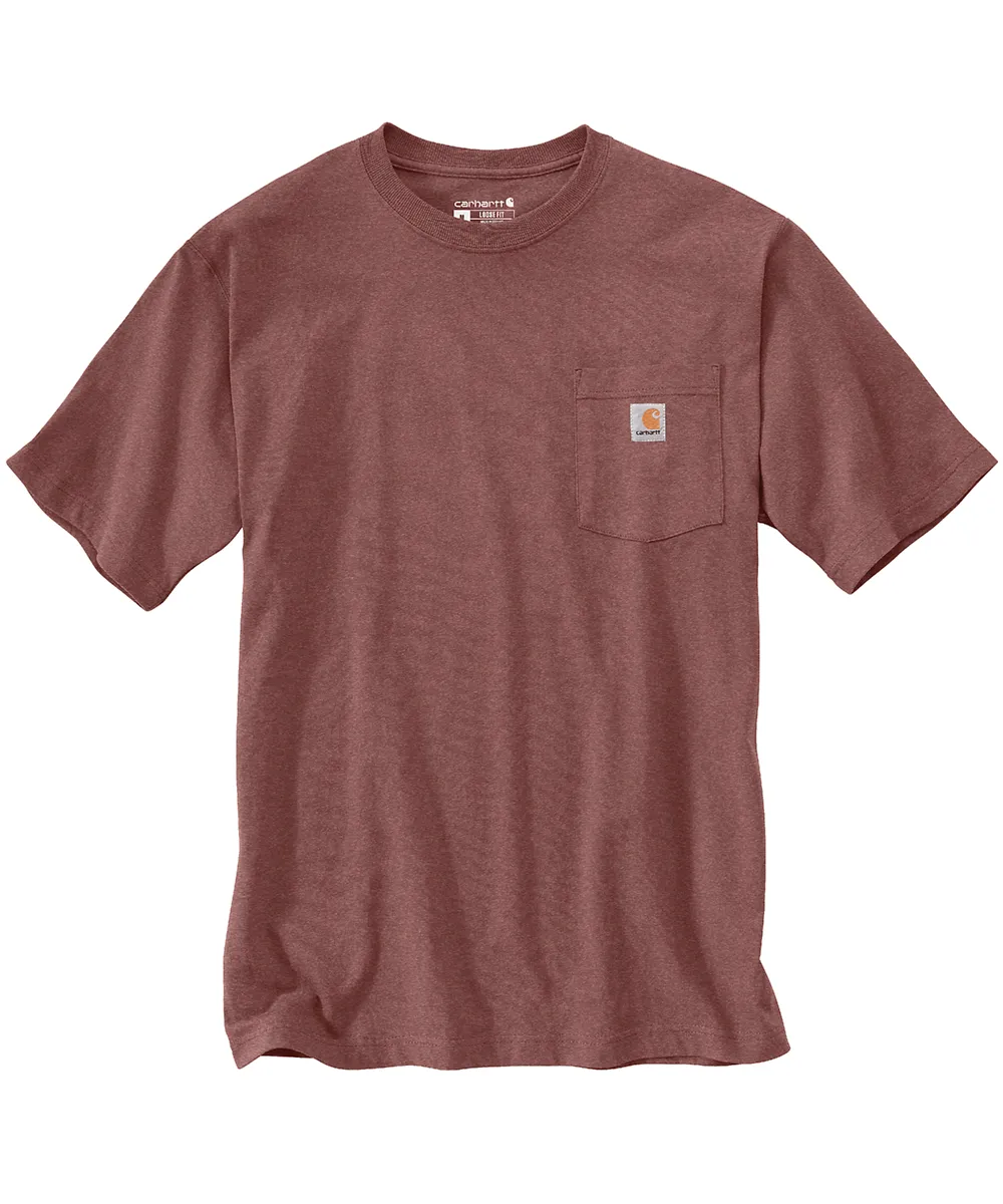 Carhartt K87 Workwear Pocket T-Shirt - Apple Butter Heather