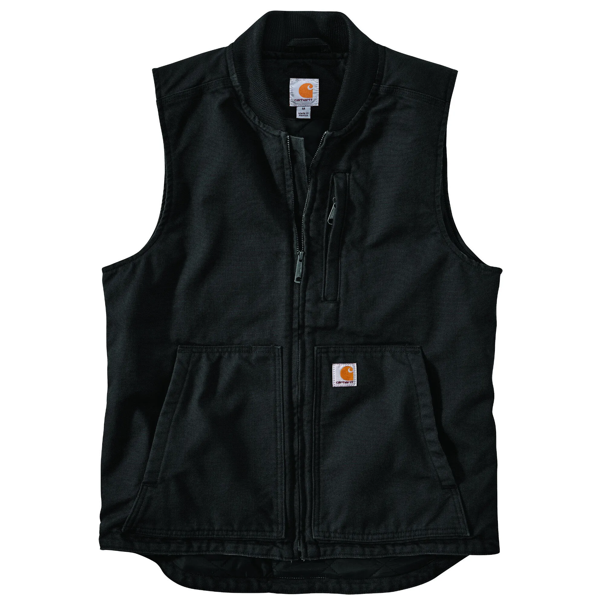 Carhartt Men's Washed Duck Insulated Rib Collar Vest