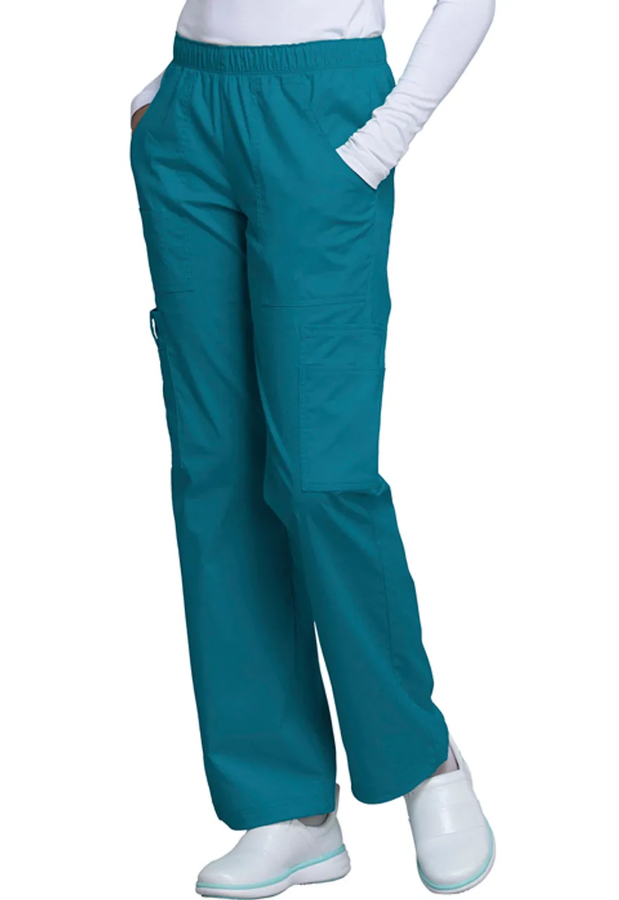 Cherokee Workwear Cherokee Workwear Core Stretch Women's Mid Rise Pull-On Cargo Pant #4005