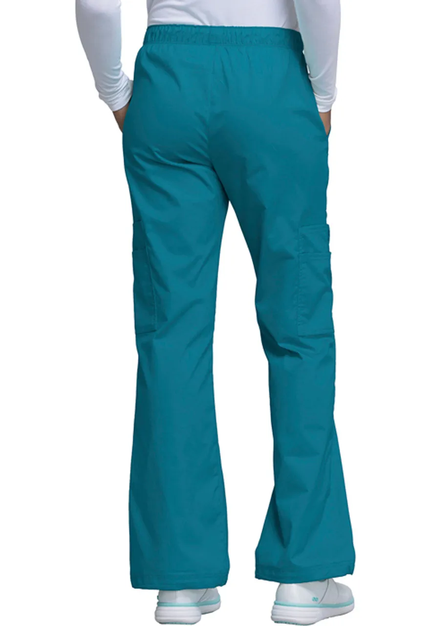 Cherokee Workwear Cherokee Workwear Core Stretch Women's Mid Rise Pull-On Cargo Pant #4005