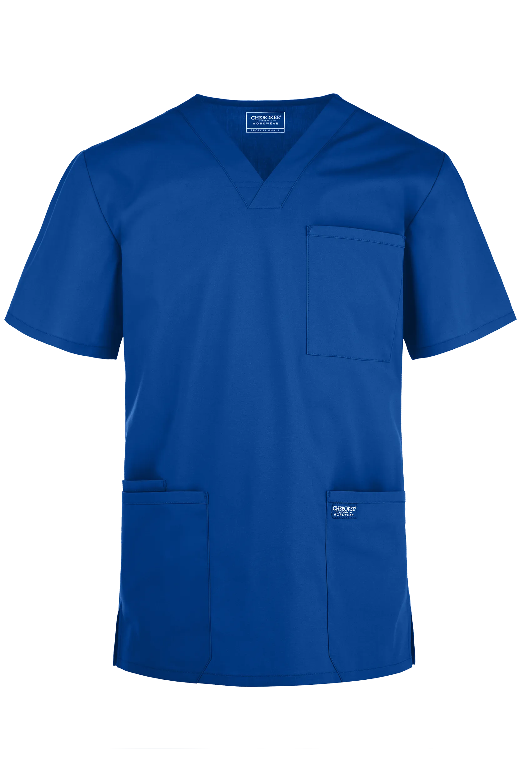 Cherokee Workwear Professionals Men's 4-Pocket STRETCH V-Neck Scrub Top