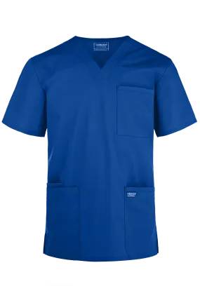 Cherokee Workwear Professionals Men's 4-Pocket STRETCH V-Neck Scrub Top