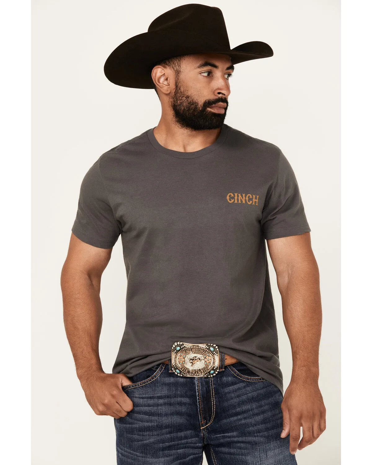 Cinch Men's Boot Barn Exclusive Salon Bronco Short Sleeve Graphic T-Shirt