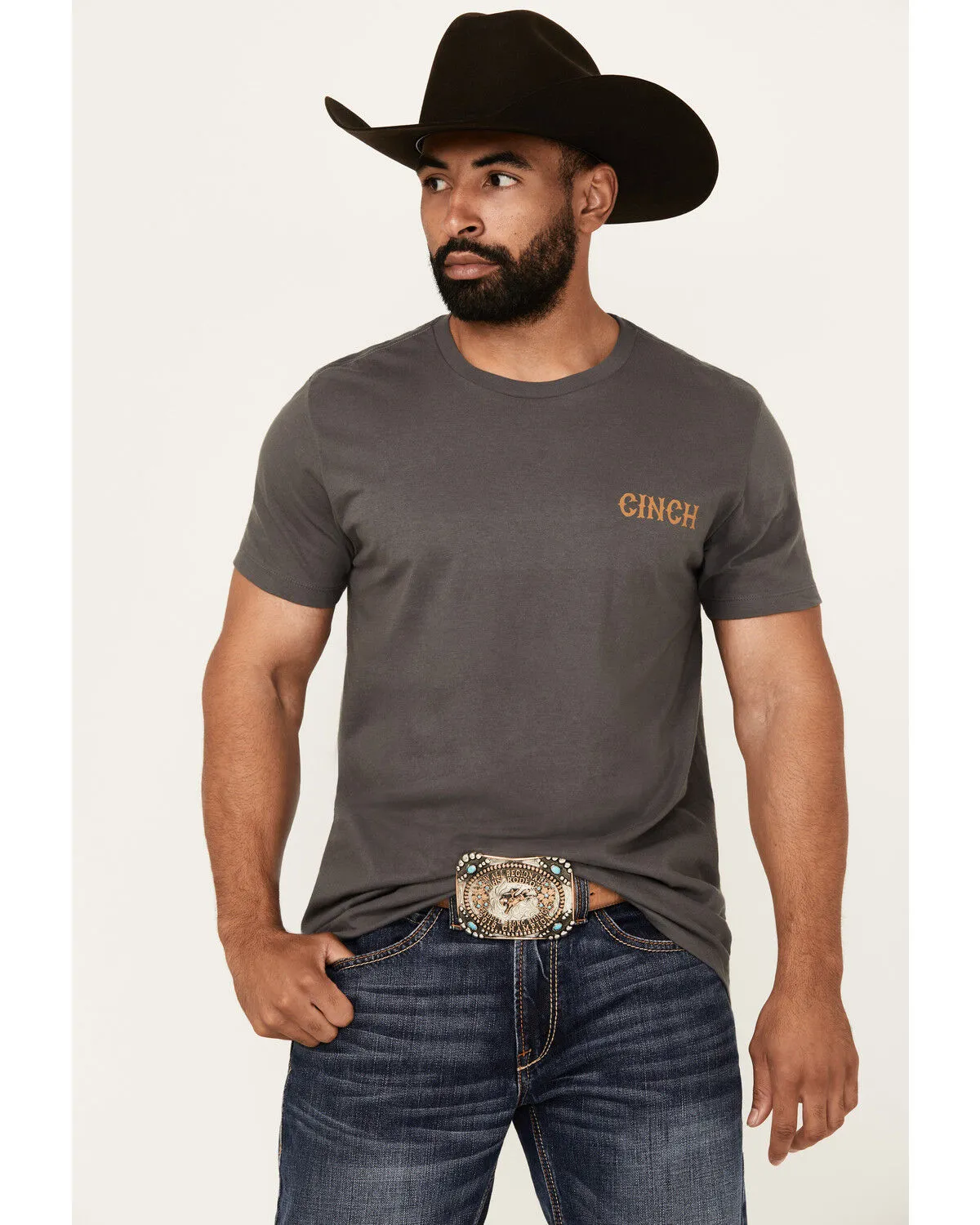 Cinch Men's Boot Barn Exclusive Salon Bronco Short Sleeve Graphic T-Shirt