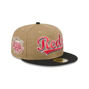 Cincinnati Reds Canvas Crown 59FIFTY Fitted Hat