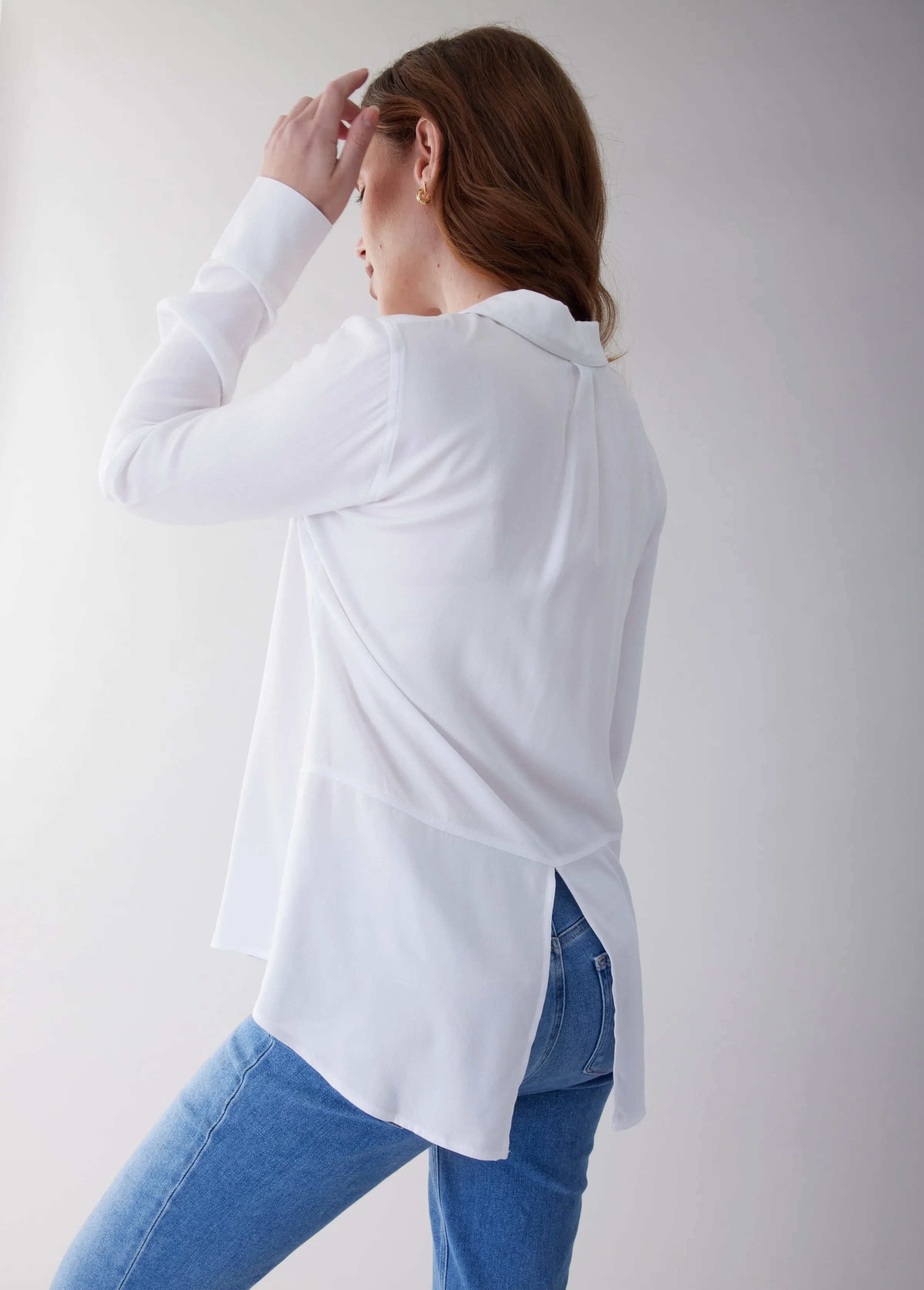 Classic Button Down Maternity & Nursing Top