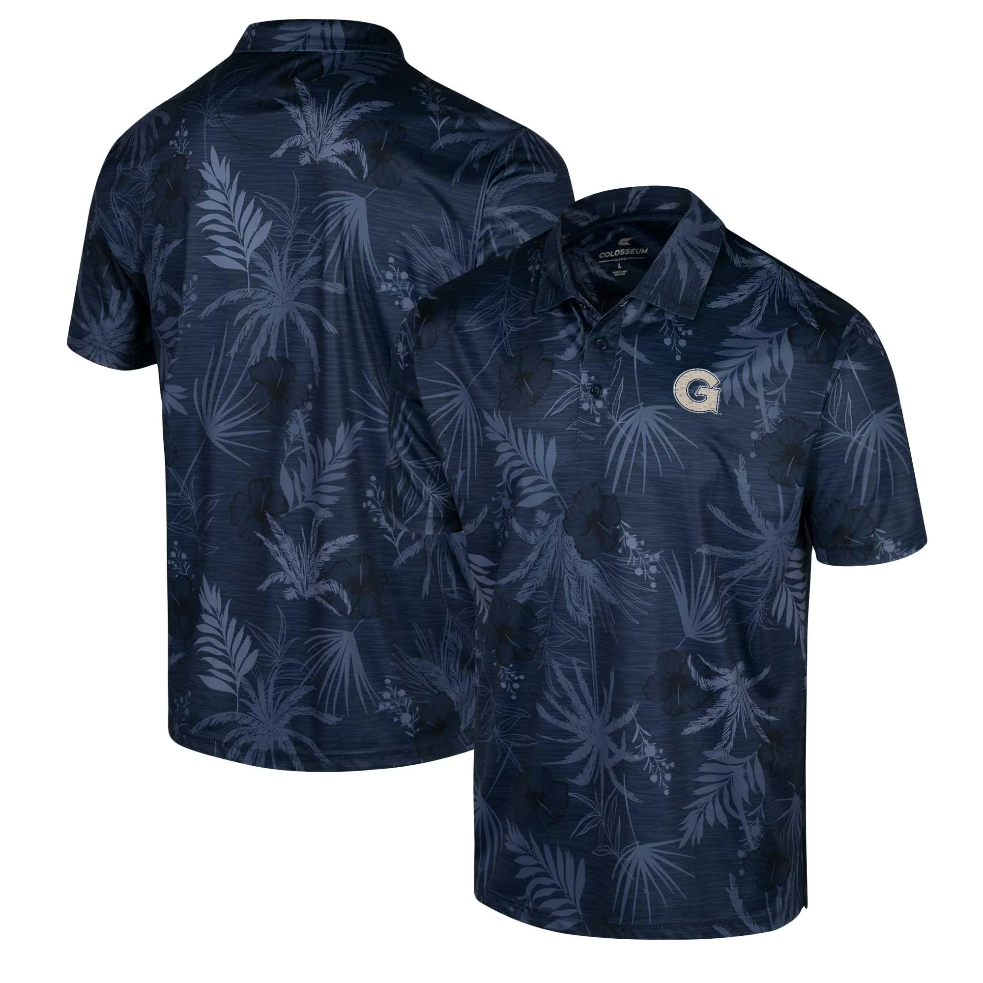 Colosseum Georgetown Hoyas Navy Palms Polo