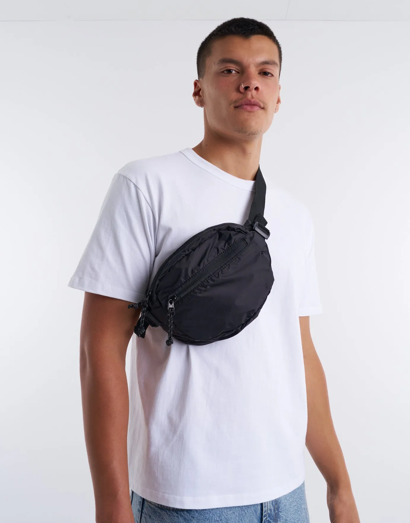 Commuter Cross Body Waist Bag in Black | Hallensteins NZ