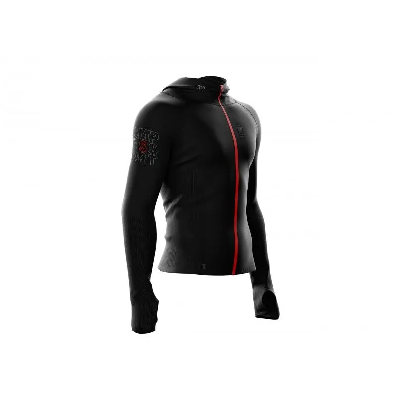 Compressport 3D Thermo Seamless Woodpulp Zip Hoodie - Base layer - Men's