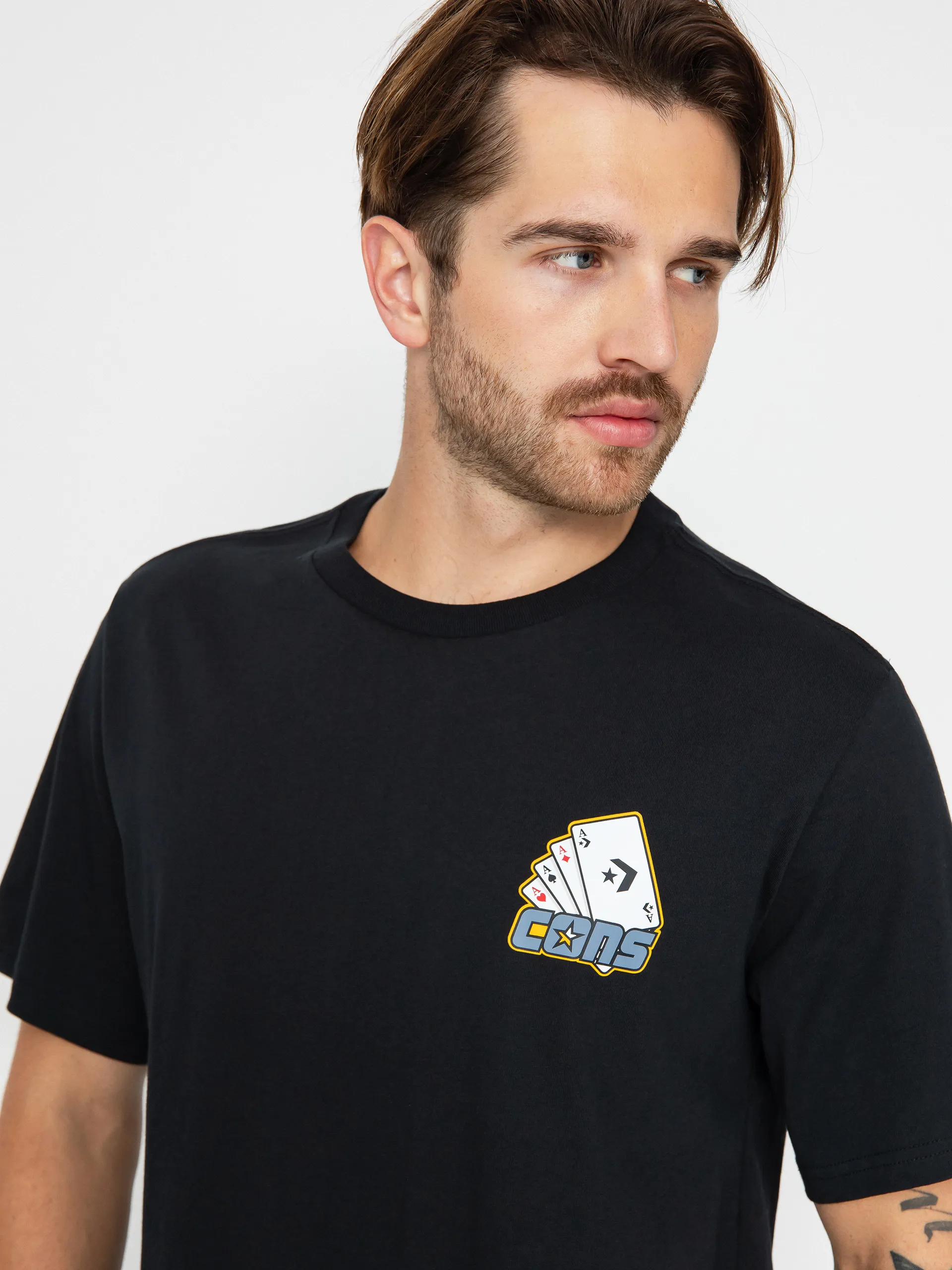 Converse T-Shirt Cons Card Skate (black)