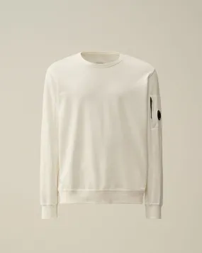 C.P. Company Light Fleece Sweatshirt Gauze White