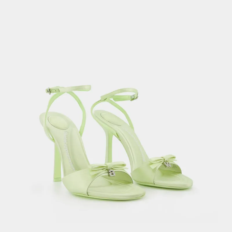 Dahlia 105 Bow  Sandals - Alexander Wang - Butterfly - Satin