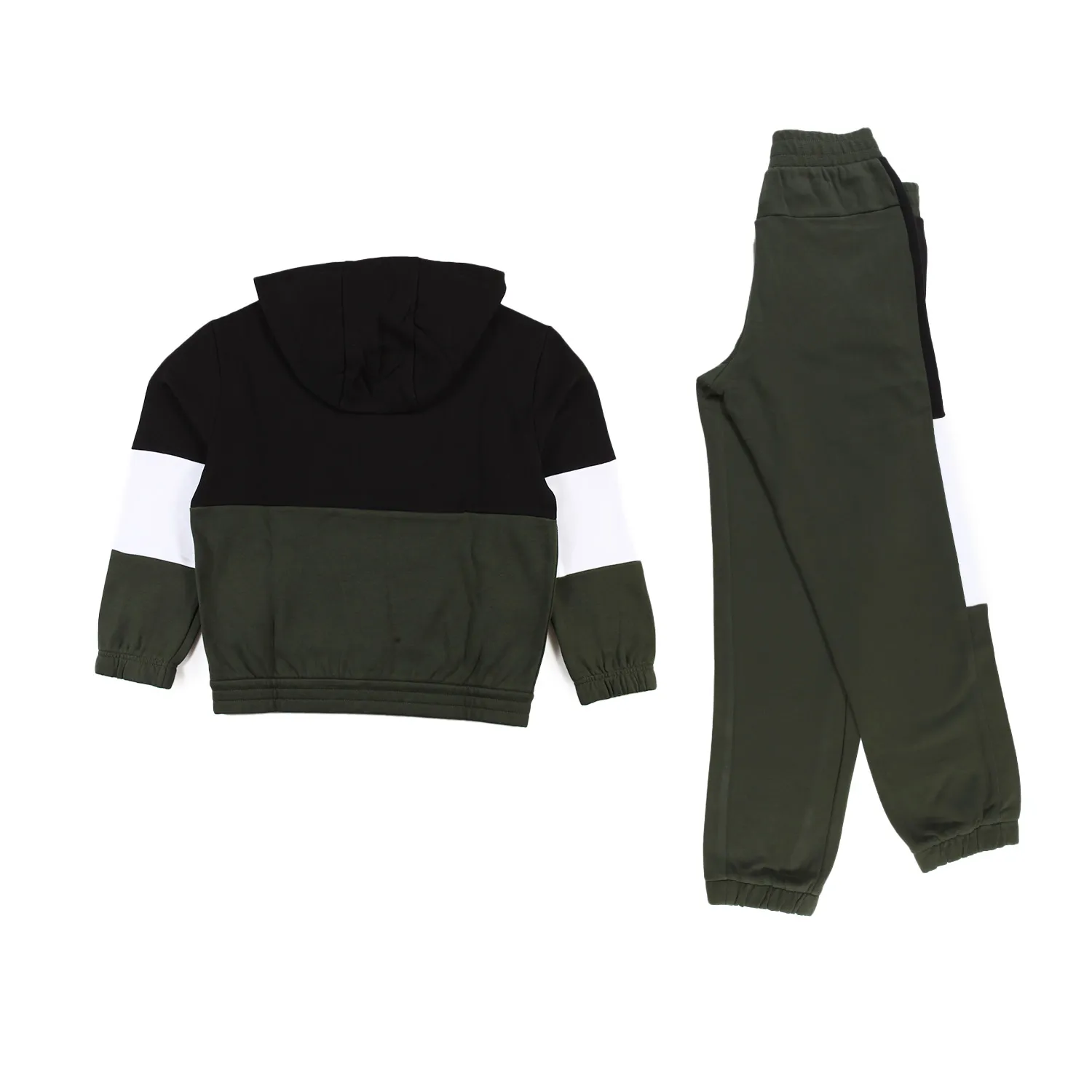 Ea7 Black, Green And White Ea7 2-Piece Hooded Tracksuit