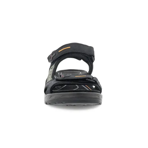 Ecco Mens Offroad Yucatan Sandals - Black/ Mole/ Black