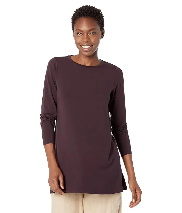 Eileen Fisher Petite Crew Neck Tunic