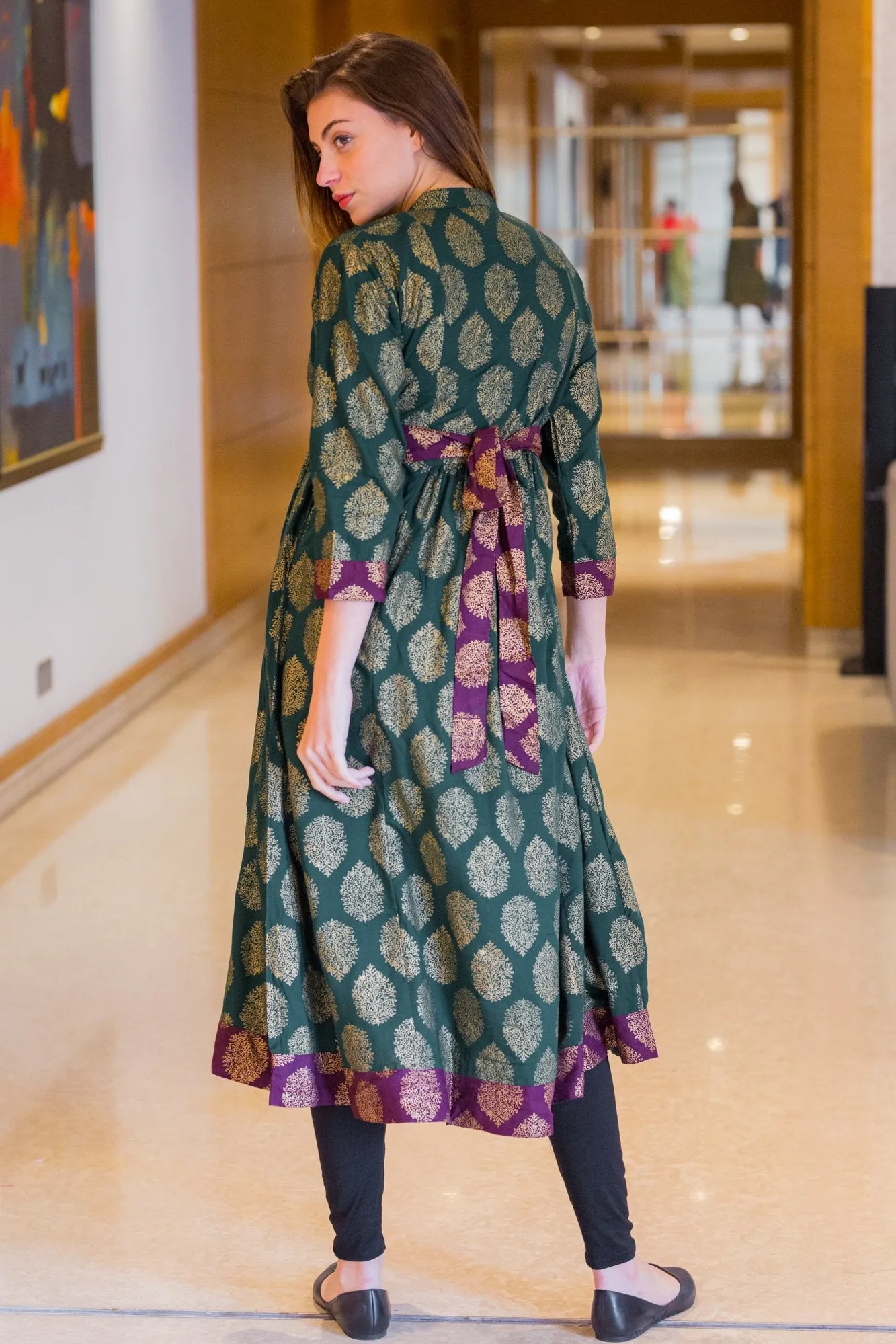 Emerald Jade Maternity and Nursing Kurta