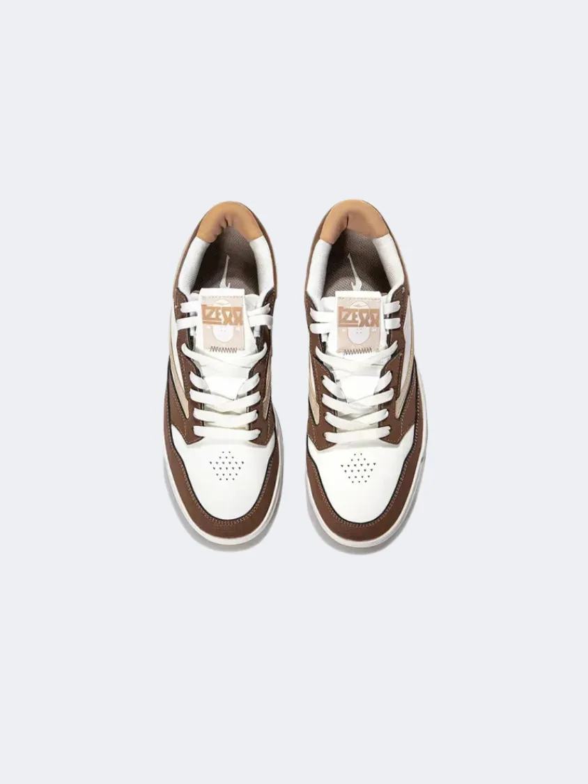 Erke Skateboard Men Lifestyle Shoes White/Hazelnut