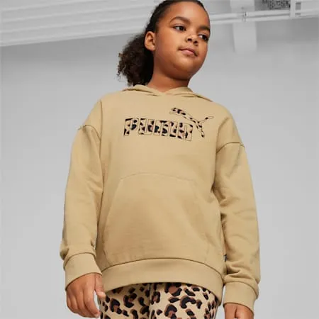 ESS+ ANIMAL Youth Hoodie - Girls 8-16 years | Prairie Tan | PUMA Kids | PUMA 