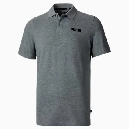 Essentials Pique Men's Polo | Medium Gray Heather | PUMA Shop All Puma | PUMA 