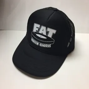 Fat Logo Trucker Hat (Black/Black)