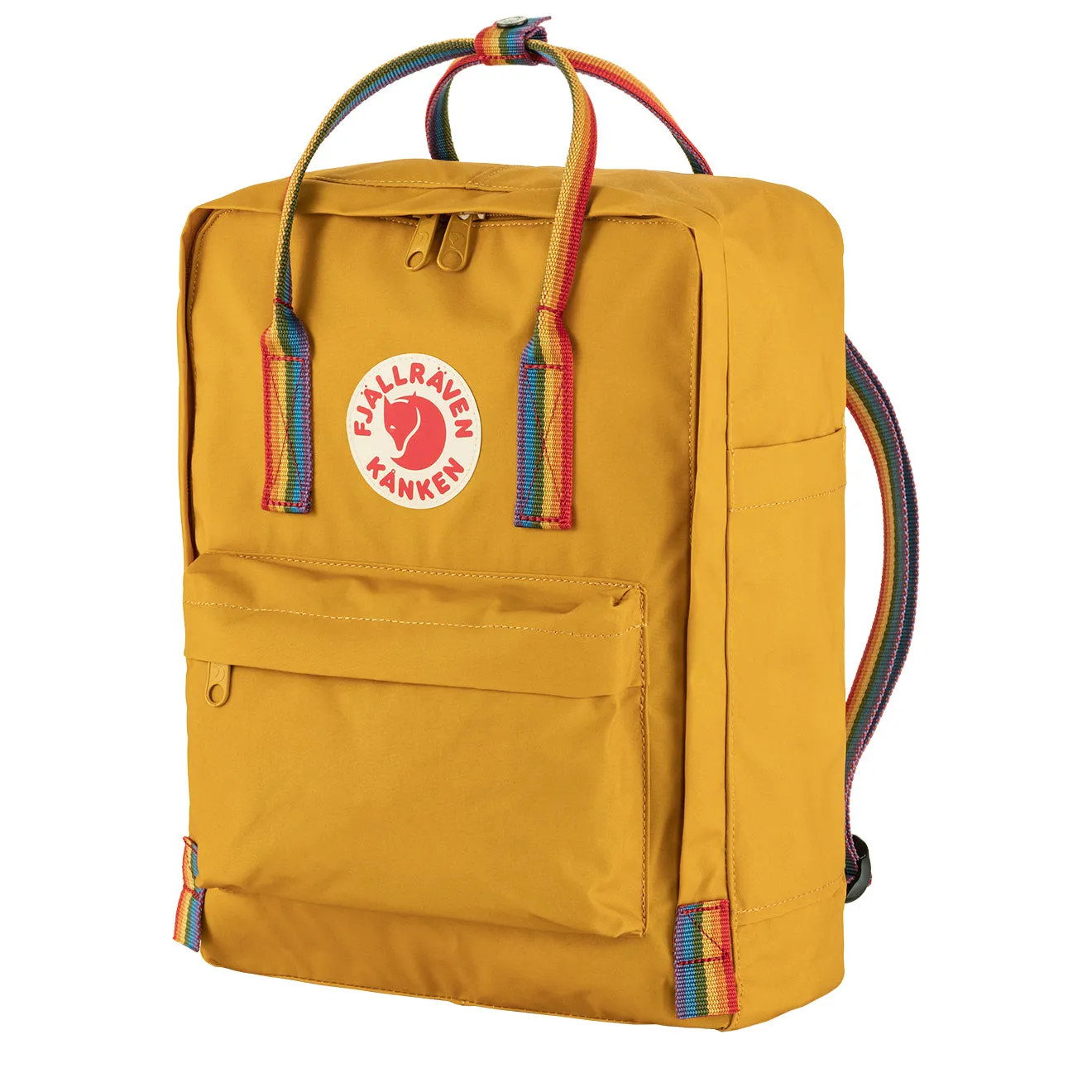 Fjallraven Kanken Rainbow Classic Backpack Ochre / Rainbow