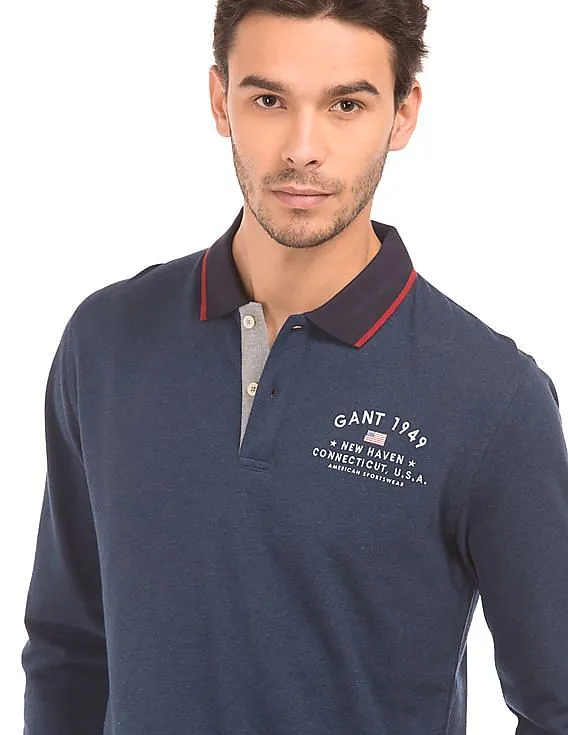 Gant Solid Pique Cotton Polo Shirt