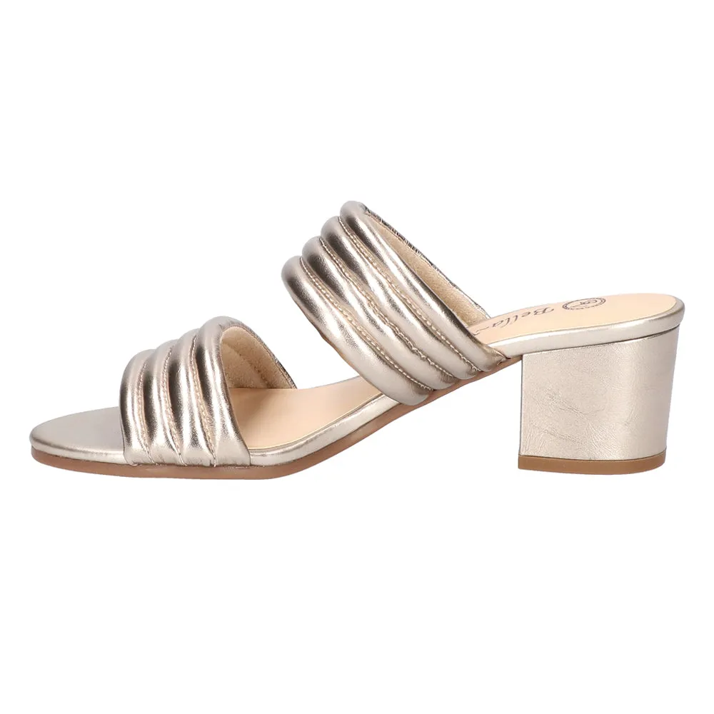 Georgette Metallic Heeled Sandals