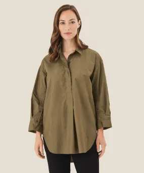 Gila Button-Up Cotton Tunic