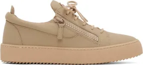 Giuseppe Zanotti Beige Frankie Sneakers