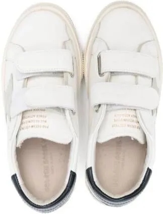 Golden Goose Kids May School touch-strap sneakers White