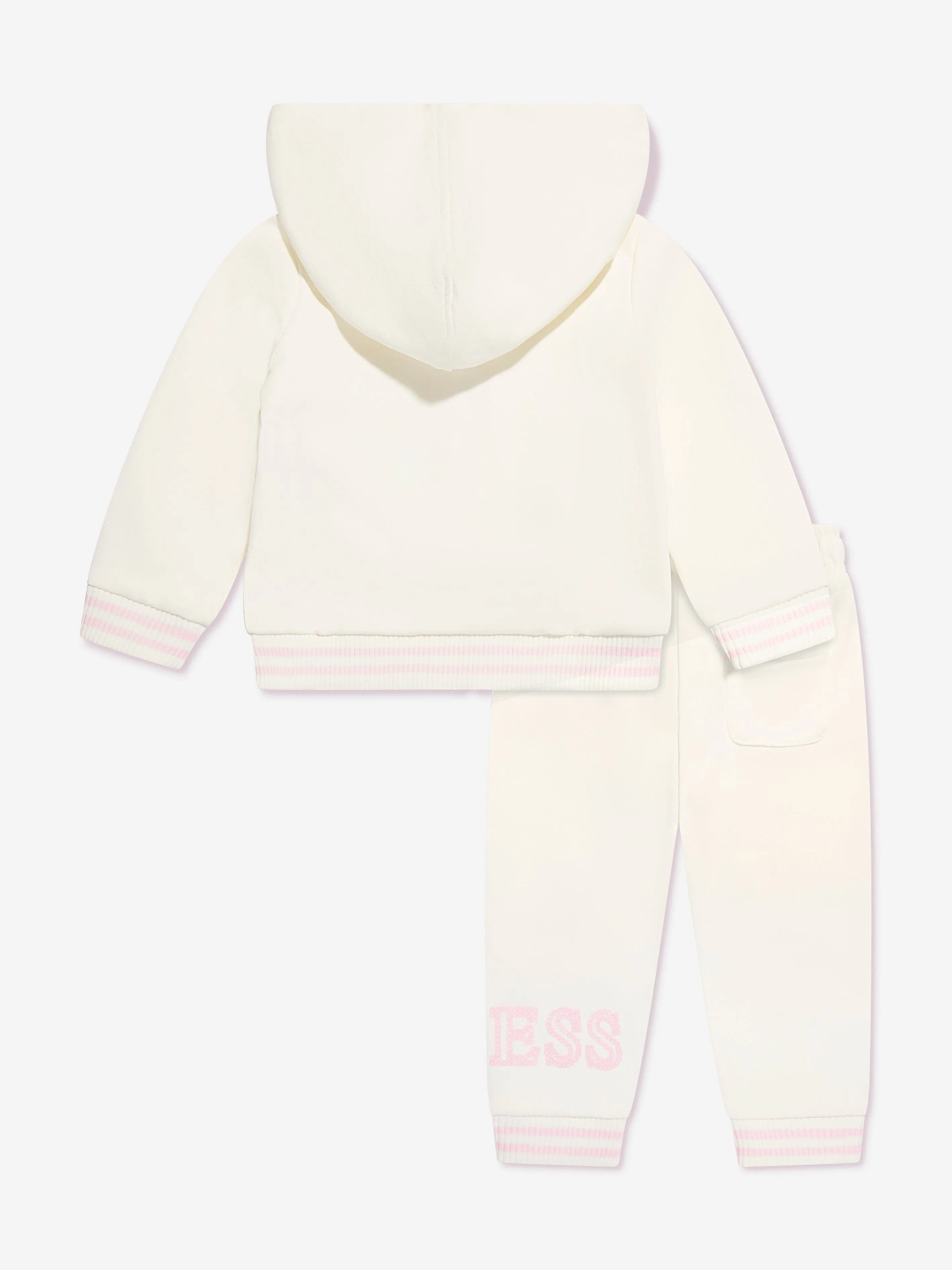 Guess Baby Girls Logo Tracksuit in Ivory