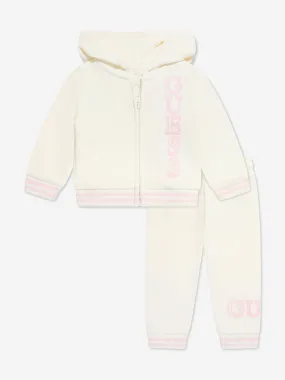 Guess Baby Girls Logo Tracksuit in Ivory