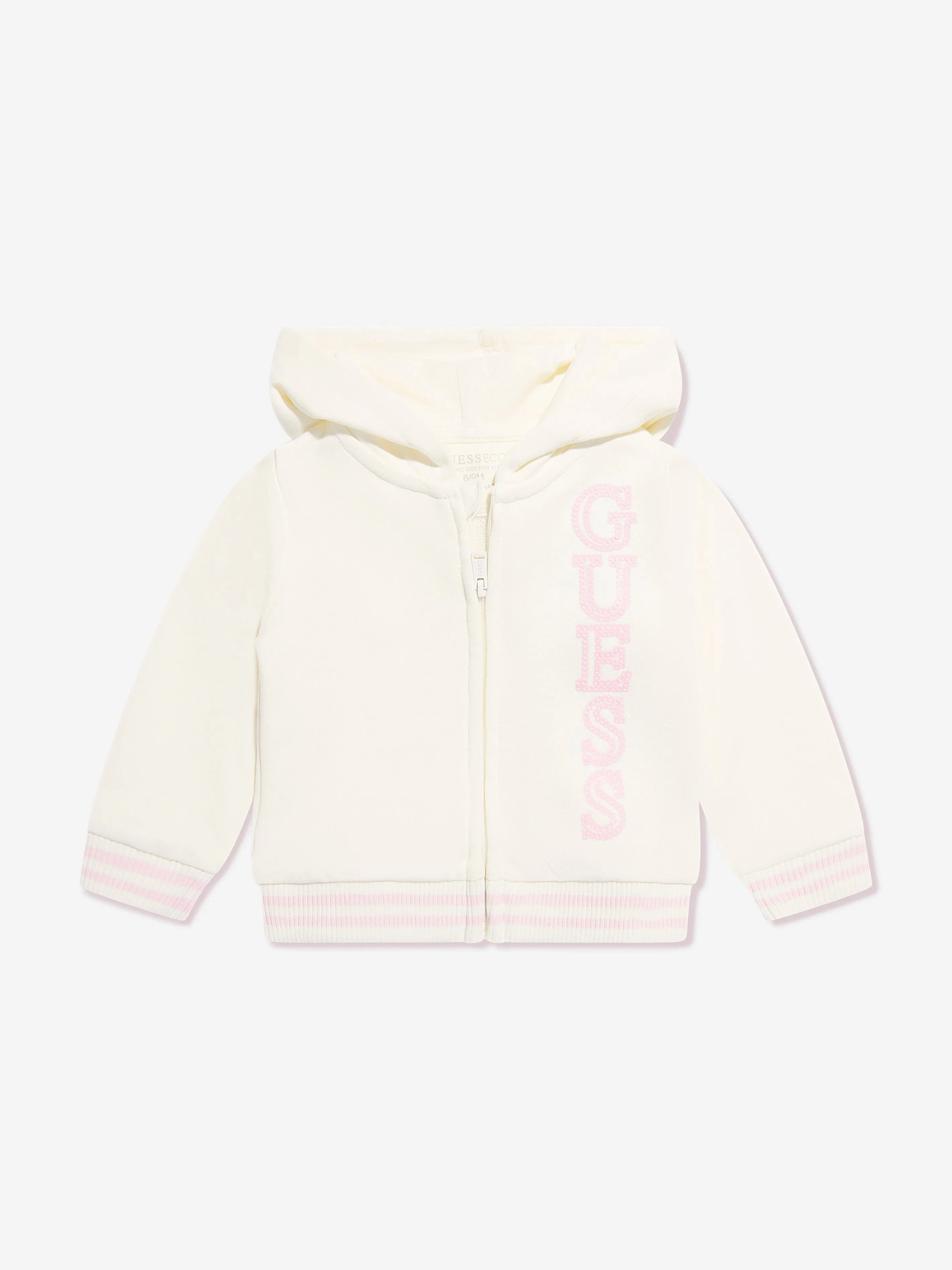 Guess Baby Girls Logo Tracksuit in Ivory