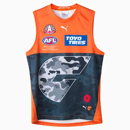 GWS Giants 2024 Men's Replica ANZAC Day Guernsey | Midnight Navy-GIANTS | PUMA All Football Products | PUMA 