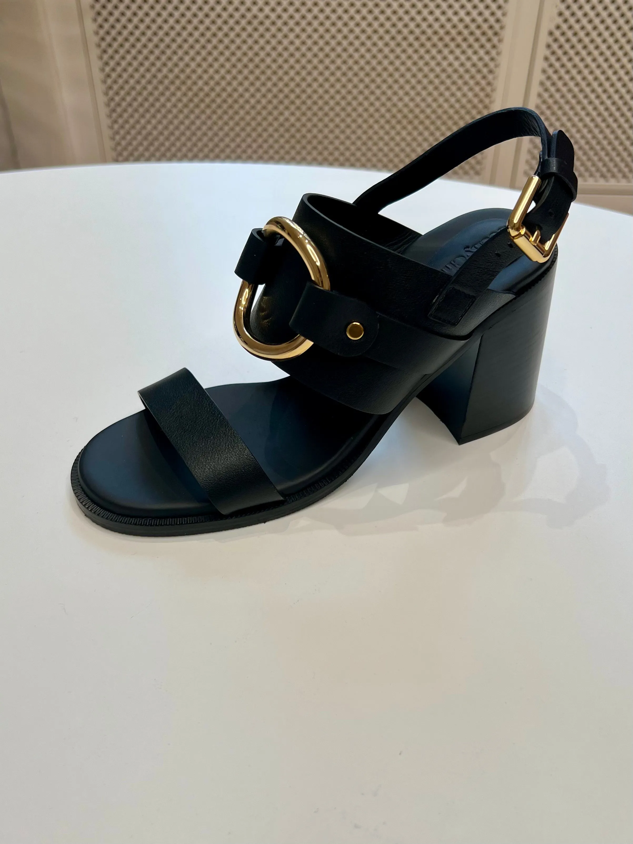 Hana high-heeled sandals, black