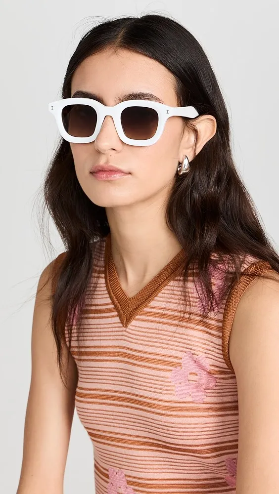 Illesteva   George White Sunglasses 