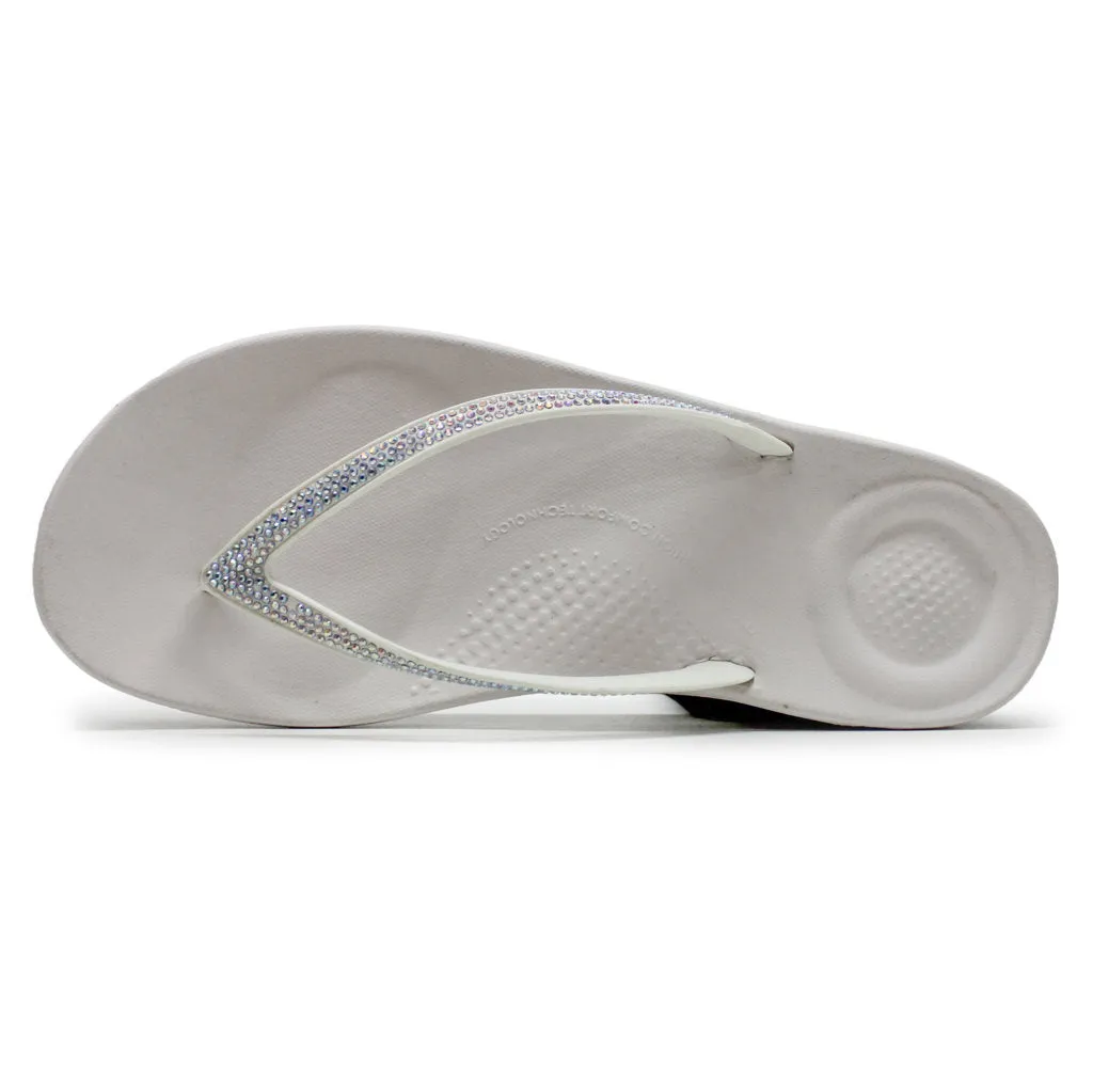 Iqushion Sparkle Synthetic Women's Toe Post Sandals