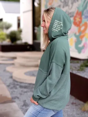 Jadelynn Brooke Perhaps This is the Moment Hidden Message Waffle Hoodie