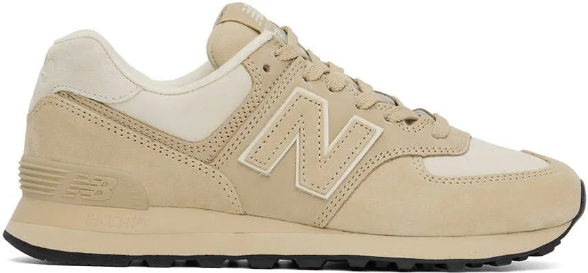 Junya Watanabe Beige & Off-White New Balance Edition 574 Classic Sneakers